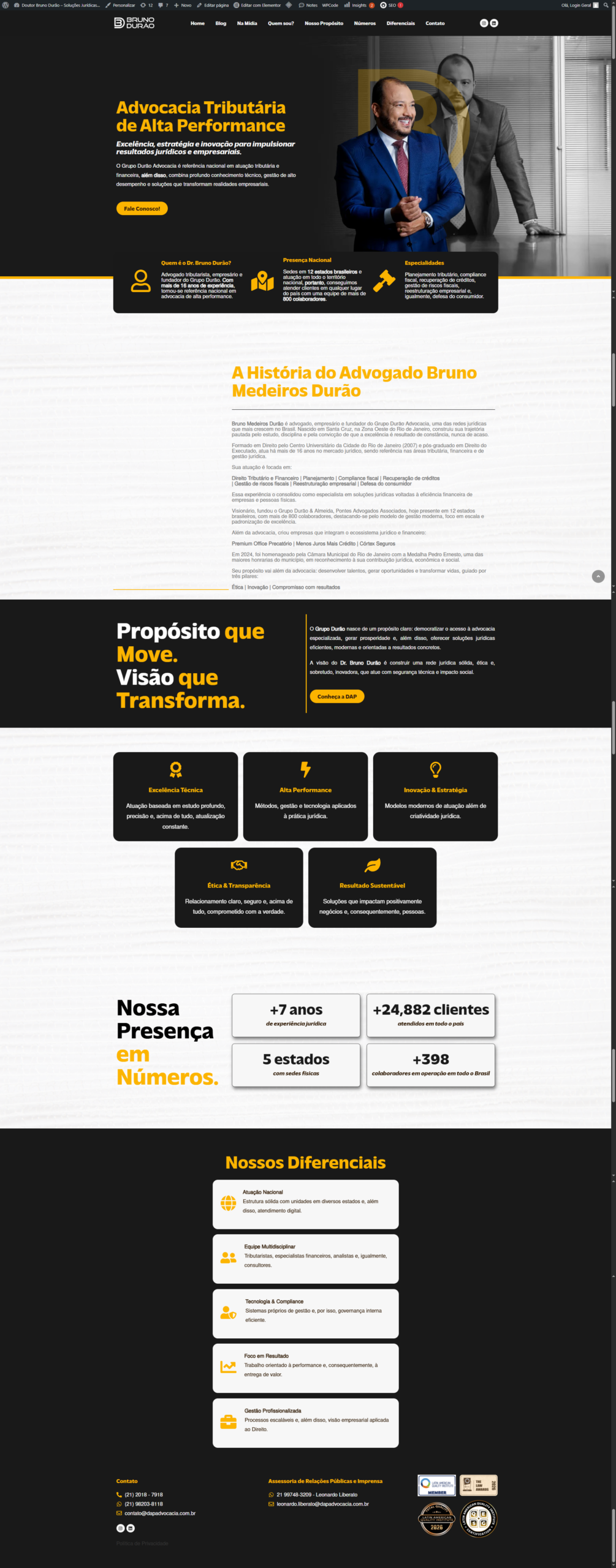 Site DAP Advocacia